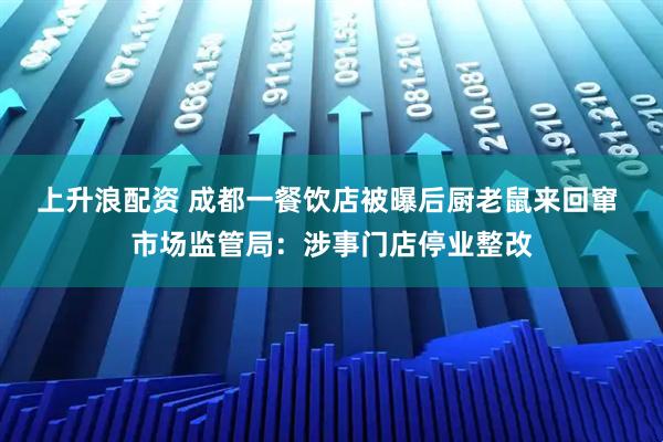 上升浪配资 成都一餐饮店被曝后厨老鼠来回窜 市场监管局：涉事门店停业整改
